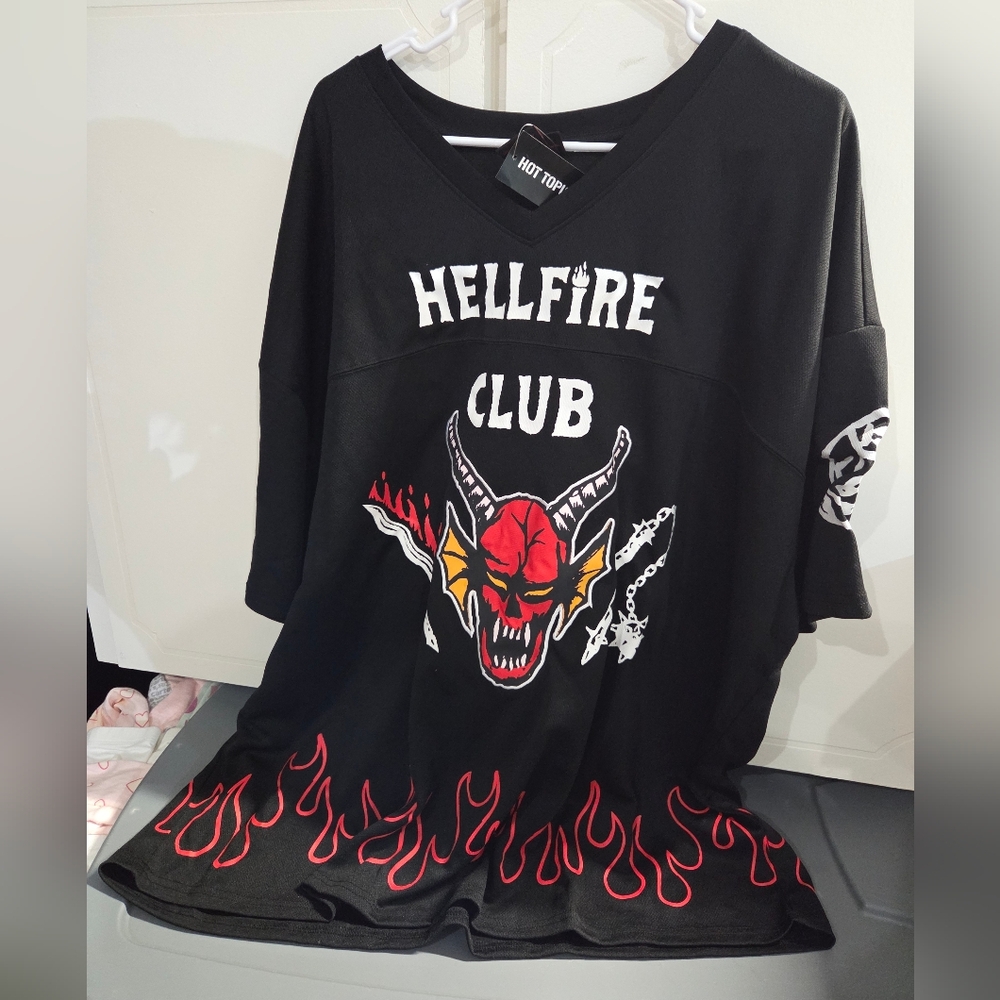 Stranger Things Hellfire Club Football Jersey 3XL